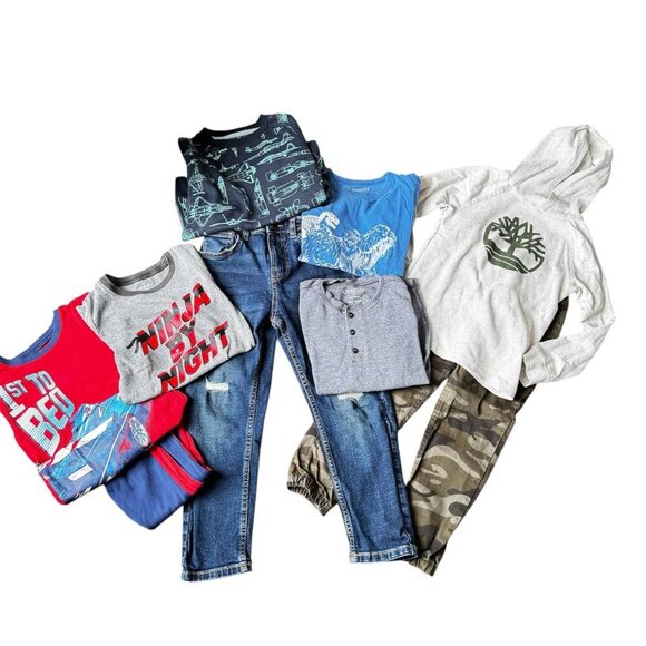TOP BRANDS 9-PIECE BOYS BUNDLE - Size 6/7YO - Picture 1 of 1